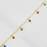 Pulso Modulable Aro Seguido Chispas 1.85g / 18.6cm - 16.4cm / 1.2mm Oro Amarillo 18K