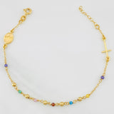 Pulso Modulable Denario Virgen Milagrosa 2g / 17.9cm - 16.1cm / 1.36mm Oro Amarillo 18K