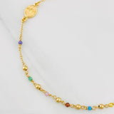 Pulso Modulable Denario Virgen Milagrosa 2g / 17.9cm - 16.1cm / 1.36mm Oro Amarillo 18K
