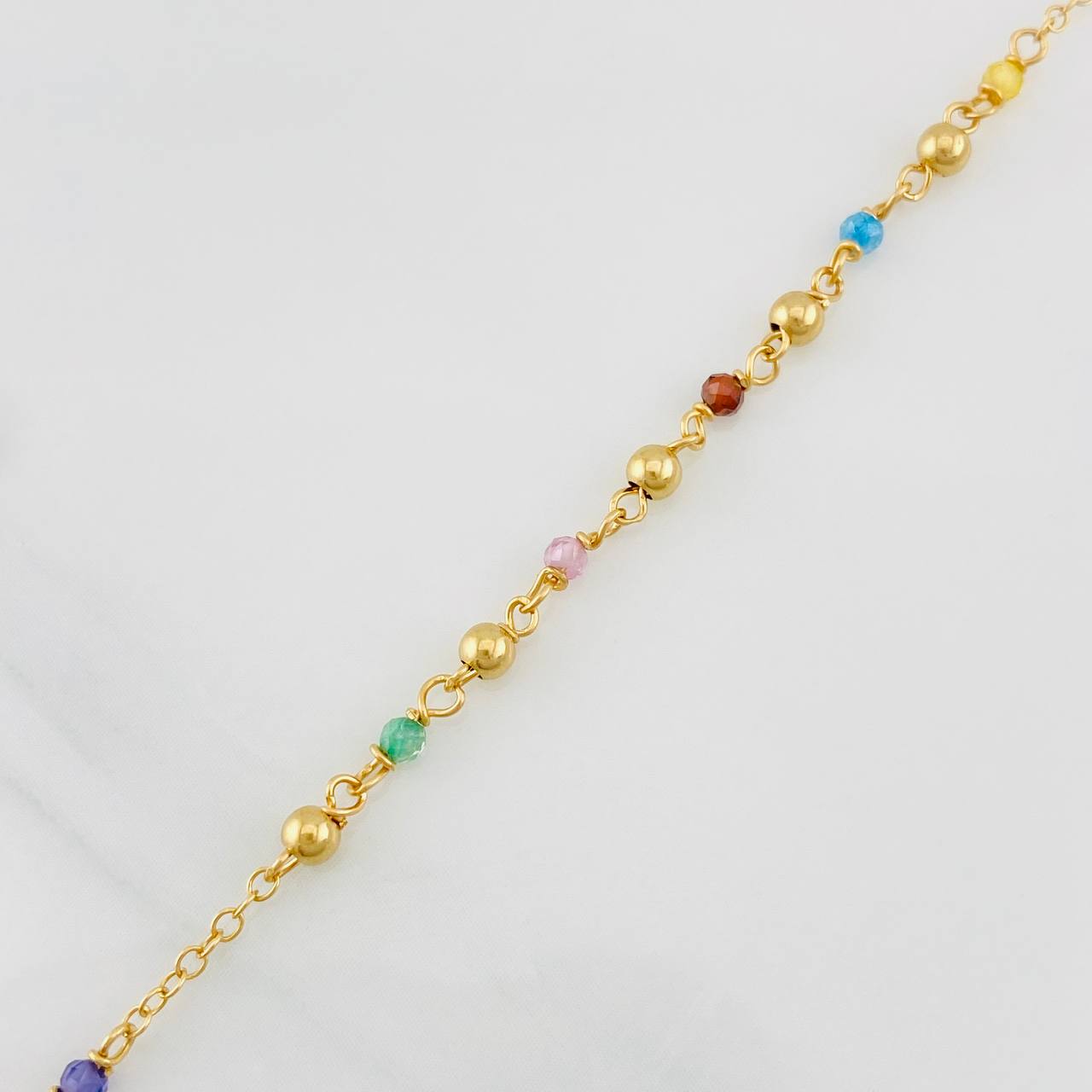 Pulso Modulable Denario Virgen Milagrosa 2g / 17.9cm - 16.1cm / 1.36mm Oro Amarillo 18K