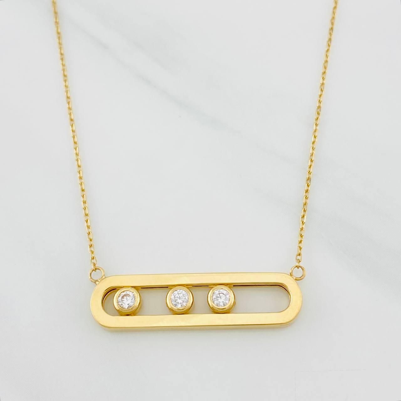 Cadena Msk 3.8g / 45cm / 0.78mm Oro Amarillo 18K
