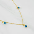 Cadena Aro Seguido Ojos Turcos 2g / 40cm / 1.36mm Oro Amarillo 18K