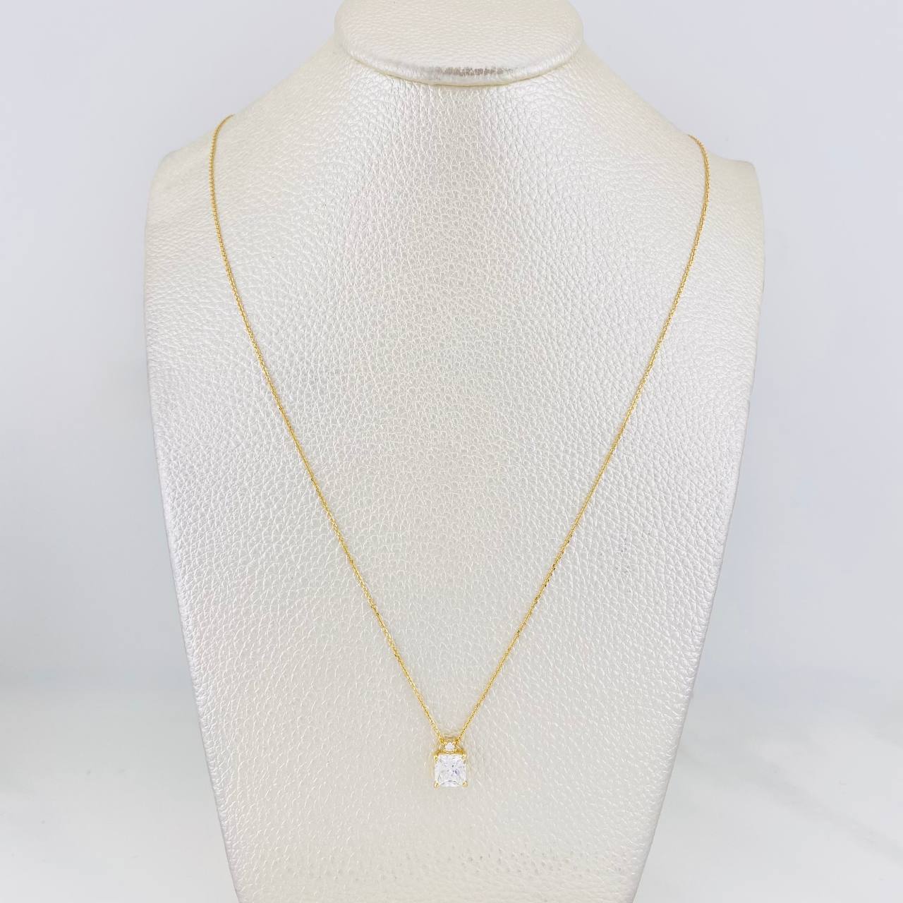 Cadena Aro Seguido Cuadrado 2.35g / 45cm / 0.85mm Oro Amarillo 18K