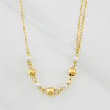 Cadena Aro Seguido Bolas 3g / 45cm / 1.35mm Oro Amarillo 18K
