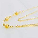 Cadena Aro Seguido Bolas 3g / 45cm / 1.35mm Oro Amarillo 18K