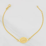 Pulso Modulable Aro Seguido San Benito 1.75g / 18.2cm - 16.6cm / 0.86mm Oro Amarillo 18K