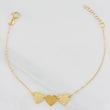 Pulso Modulable Aro Seguido Corazones 1.1g / 18.4cm - 16.4cm / 1.13mm Oro Amarillo 18K