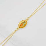 Pulso Modulable Aro Seguido Virgen Guadalupe 1.8g / 18.2cm - 16.7cm / 0.85mm Oro Amarillo 18K