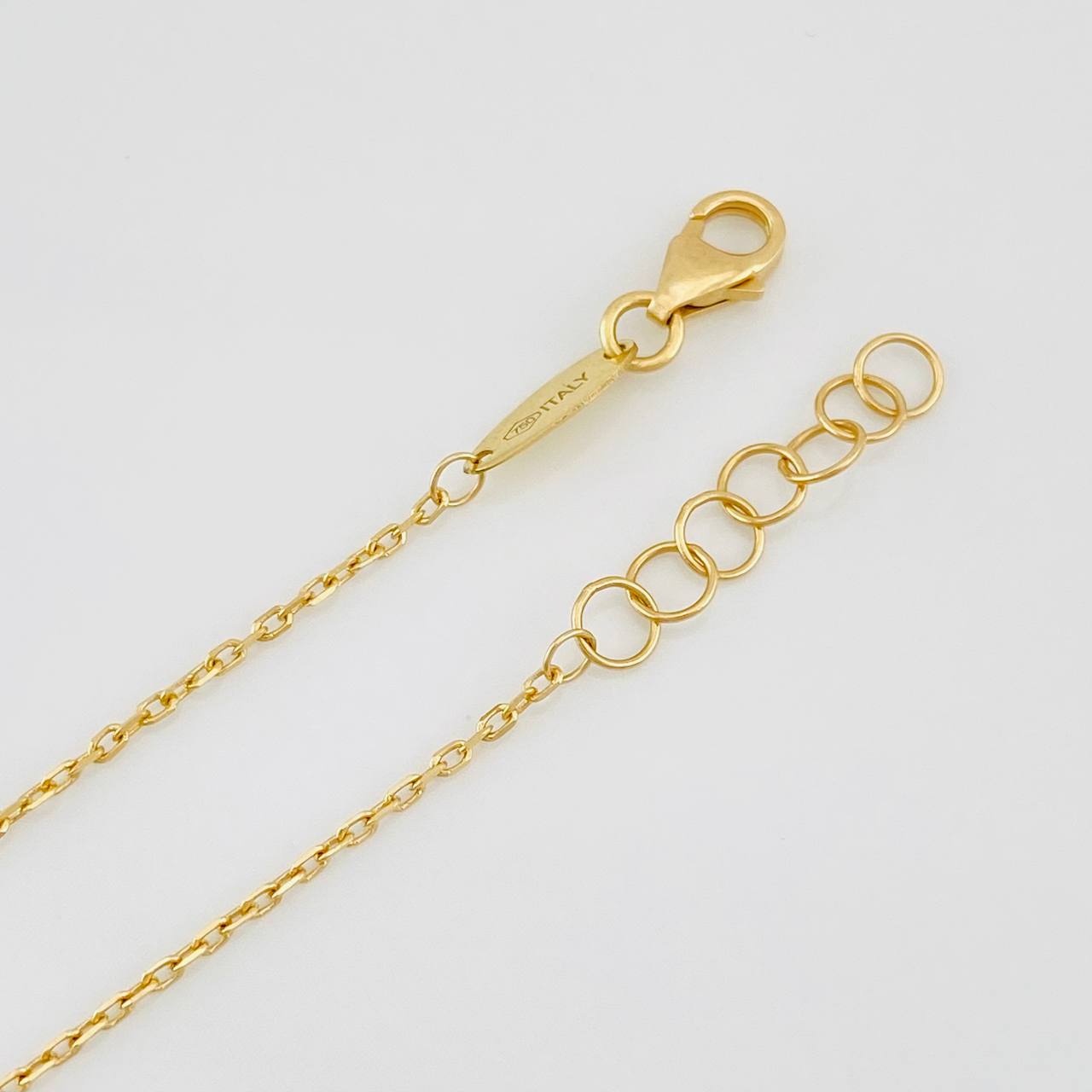 Tobillera Aro Seguido Figuras 2.65g / 24.8cm / 1mm Oro Amarillo 18K