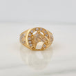 Anillo Herradura Caballo 5.45gr / T8 1/2 / Dos Oros Amarillo Blanco 18K