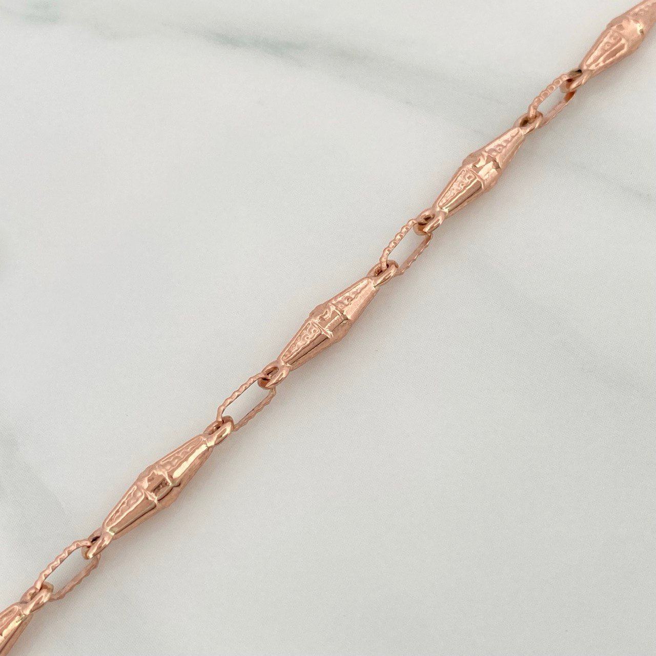 Pulso Rustico Dubai 3.75gr / 20cm / 1.5mm Oro Rosa 18K %