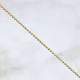 Cadena Militar 2.65gr / 45cm / 1mm Diamantada Oro Amarillo +3