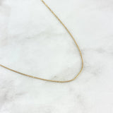 Cadena Militar 2.3gr / 50cm / 1mm Bolas Diamantadas Oro Amarillo +3 ©