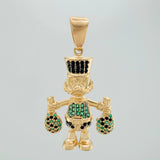 Dije Pato Bolsa de Dinero 4.35gr / 3.5cm / Oro Amarillo 18K $