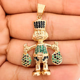 Dije Pato Bolsa de Dinero 4.35gr / 3.5cm / Oro Amarillo 18K $