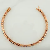Pulso Tennis 13.25gr / 17.5cm / 3.2mm Oro Rosa 18K