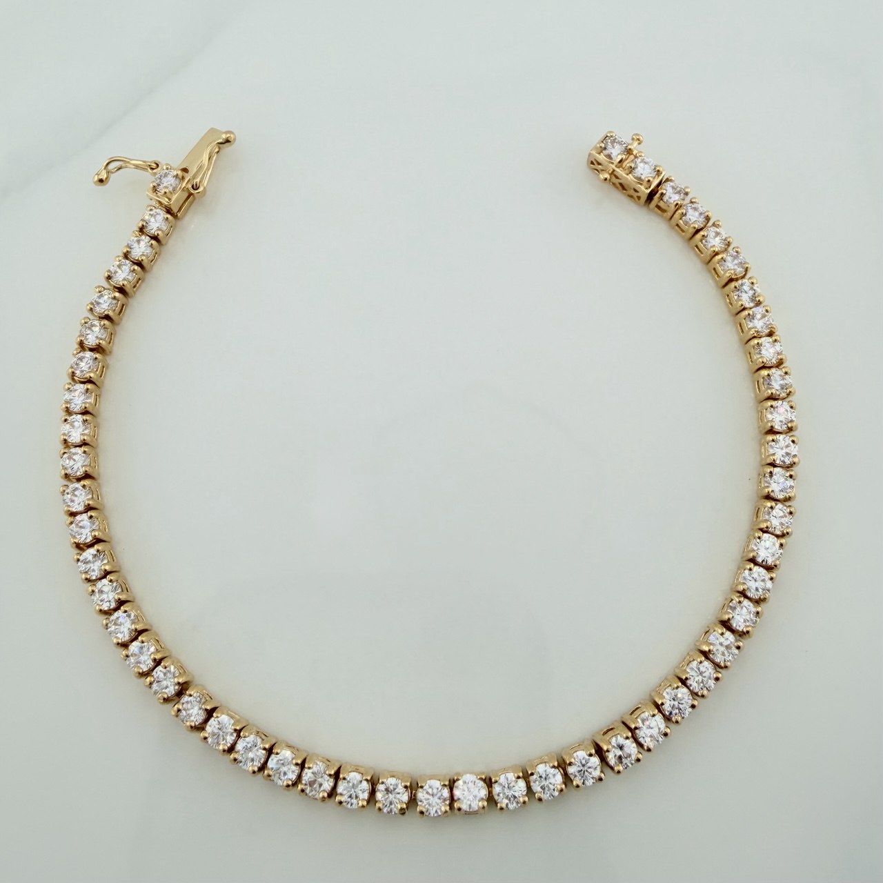 Pulso Tennis 18.5gr / 18cm / 3.2mm Oro Amarillo 18K $