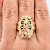 Anillo Virgen de Guadalupe 8.8gr / T10 1/4 / Oro Amarillo 18K $