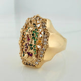 Anillo Virgen de Guadalupe 8.8gr / T10 1/4 / Oro Amarillo 18K $