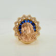 Anillo Rostro De Cristo 10.55gr / T9 / Dos Oros Amarillo Rosa 18K $