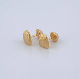 Topos Concha Marina 0.8gr / 8.17mm Oro Amarillo 18K %