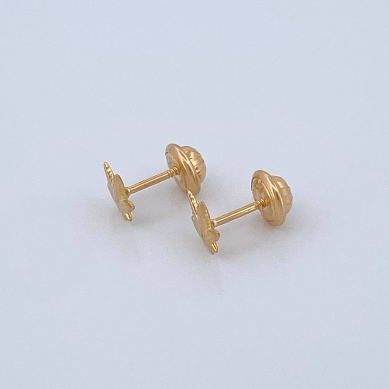 Topos Marihuana 0.7gr / 6mm Oro Amarillo 18K %
