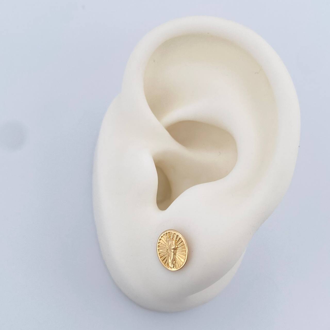 Topos Judas Tadeo 1.1gr / 7.63mm Oro Amarillo 18K %