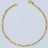 Tobillera Figaro 2.75gr / 25cm / 3.2mm Oro Amarillo +1 18K %