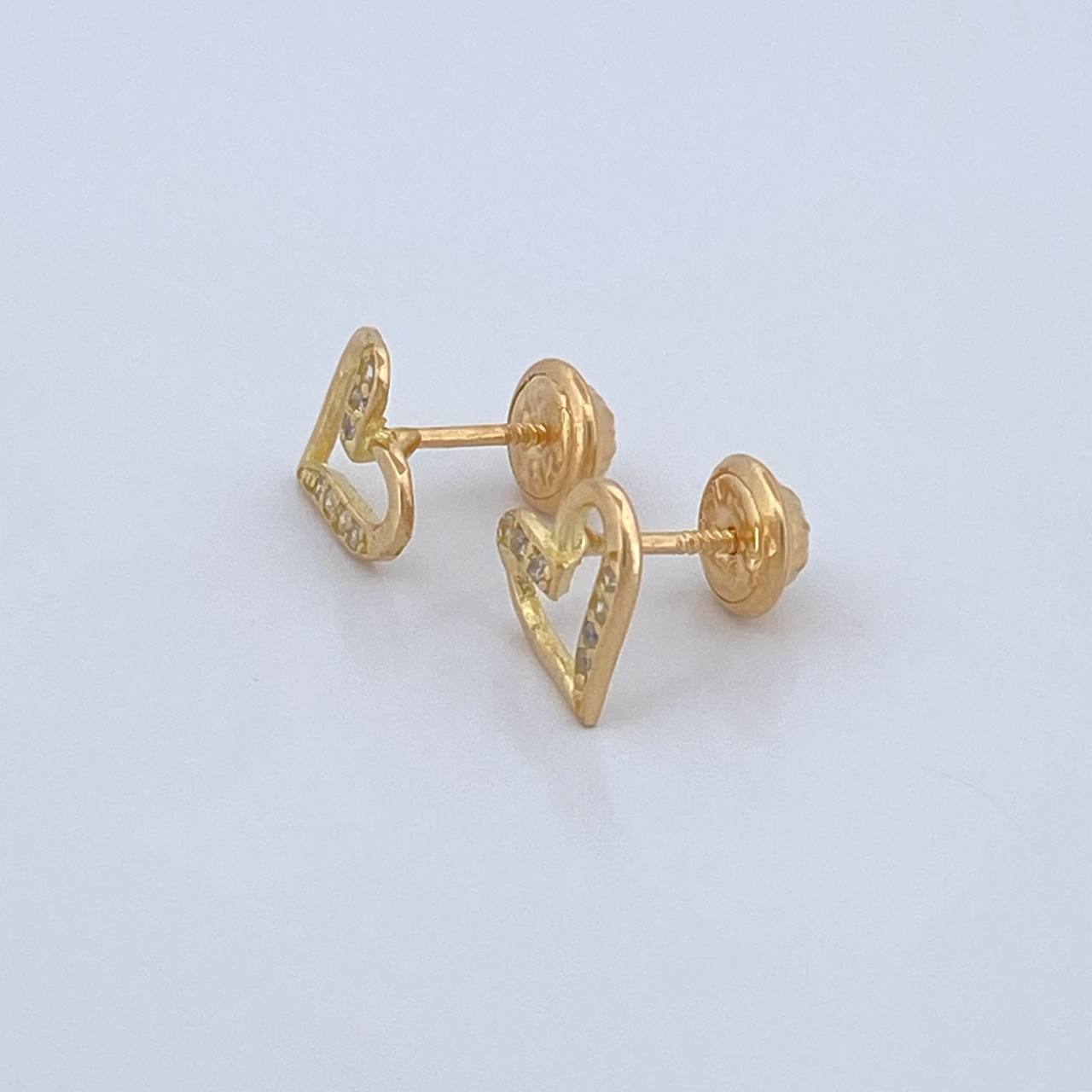 Topos Corazón 0.95gr / 8.4mm Oro Amarillo 18K %
