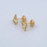 Topos Corazón 0.95gr / 8.4mm Oro Amarillo 18K %