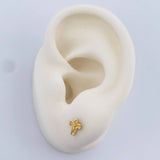 Topos Cruz Cristo 0.7gr / 5.2mm Oro Amarillo 18K %