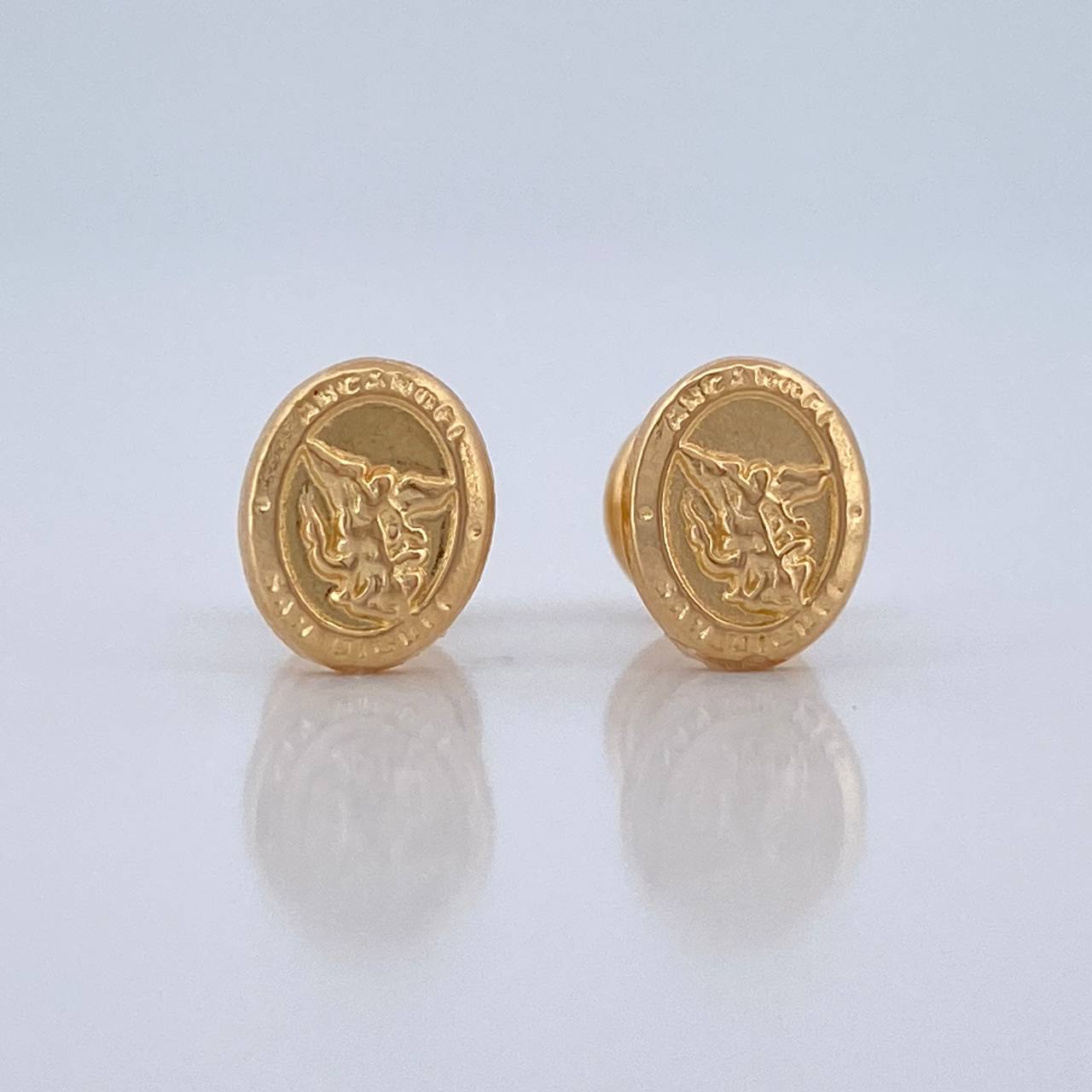 Topos San Miguel Arcangel 0.75 g / 7 mm Oro Amarillo 18K