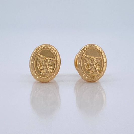 Topos San Miguel Arcangel 0.75 g / 7 mm Oro Amarillo 18K
