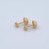 Topos Corazón 0.65gr / 3.6mm Oro Amarillo 18K %