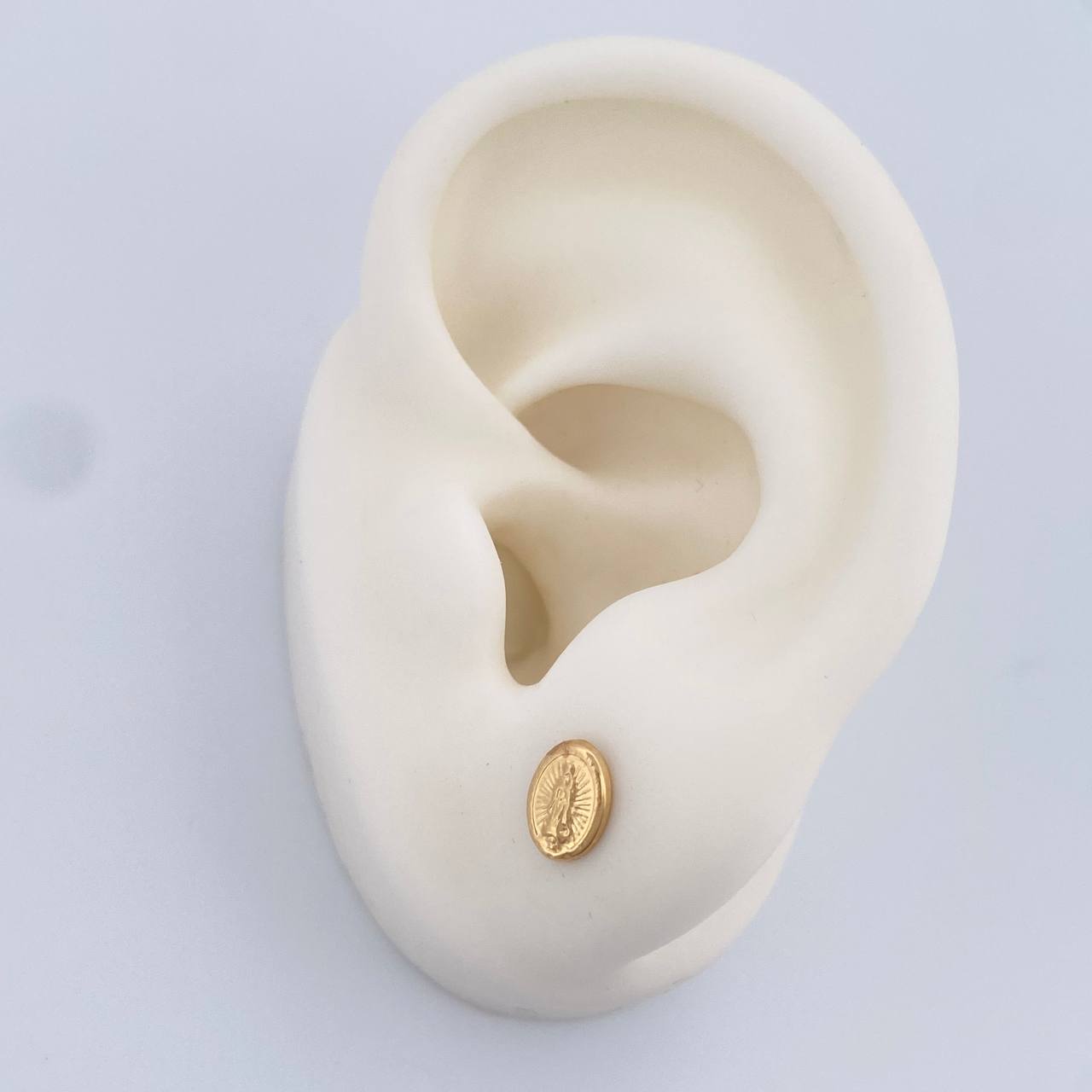 Topos Virgen Guadalupe 0.6gr / 5.08mm Oro Amarillo 18K %