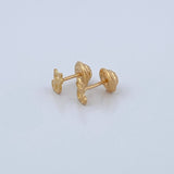 Topos Silueta Gato 0.6gr / 3.7mm Oro Amarillo 18K %