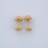 Topos Silueta Gato 0.6gr / 3.7mm Oro Amarillo 18K %