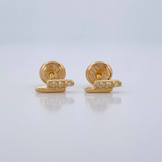 Topos Rayo 0.75gr / 2.43mm Oro Amarillo 18K %