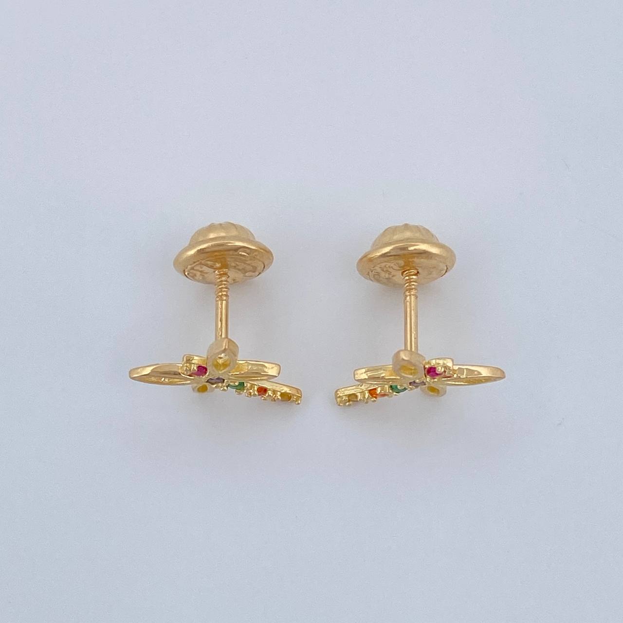 Topos Libelula 0.8gr / 7.6mm Oro Amarillo 18K %