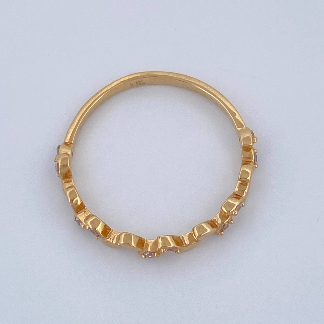 Anillo Churumbela Hojas 1.3gr / T5 3/4 / Oro Amarillo 18K %