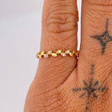 Anillo Churumbela Hojas 1.3gr / T5 3/4 / Oro Amarillo 18K %