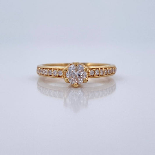 Anillo Solitario Churumbela 2.7gr / T6 1/2 / Oro Amarillo 18K %
