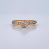 Anillo Solitario Churumbela 2.7gr / T6 1/2 / Oro Amarillo 18K %