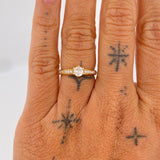 Anillo Solitario Churumbela 2.7gr / T6 1/2 / Oro Amarillo 18K %