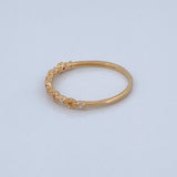 Anillo Churumbela Flores 1.4gr / T8 3/4 / Oro Amarillo 18K %