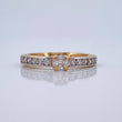Anillo Churumbela Solitario Bv 2.9gr / T7 1/4 / Dos Oros Amarillo Blanco 18K %