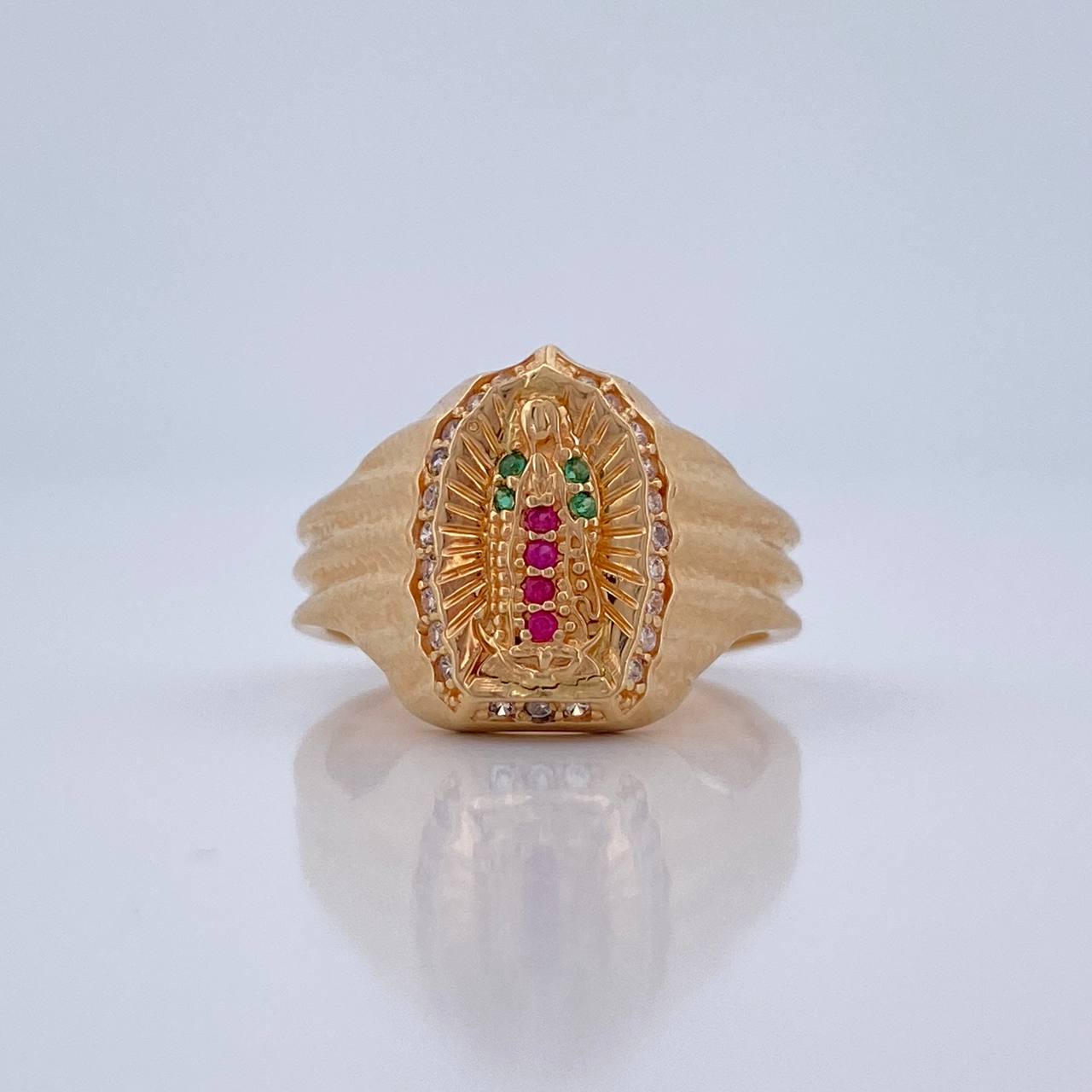 Anillo Virgen De Guadalupe 4.25gr / T6 1/4 / Oro Amarillo 18K %