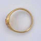 Anillo San Miguel 4.55gr / T10 1/2 / Tres Oros 18K %