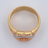 Anillo Corona 8.05gr / T10 1/4 / Tres Oros 18K %