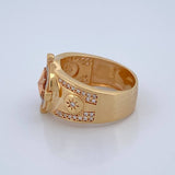 Anillo Estrella Cardinal 10.35gr / T10 1/4 / Tres Oros 18K %